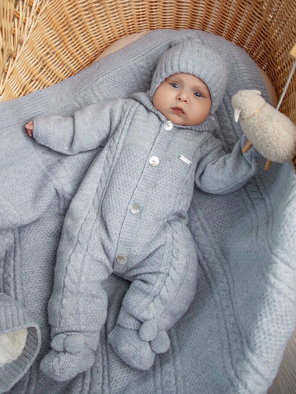 Комплект 3 предмета, Серо-голубой