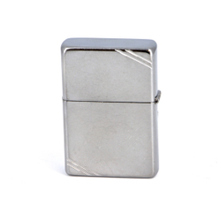 Зажигалка Zippo Replica с покрытием Street Chrome, латунь/сталь, серебристая, матовая, 36x12x56 мм
