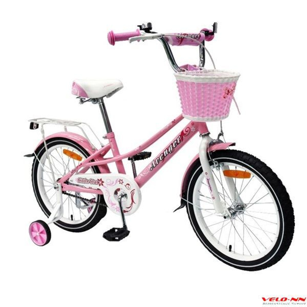 Велосипед 20" AVENGER LITTLE STAR, розовый/белый