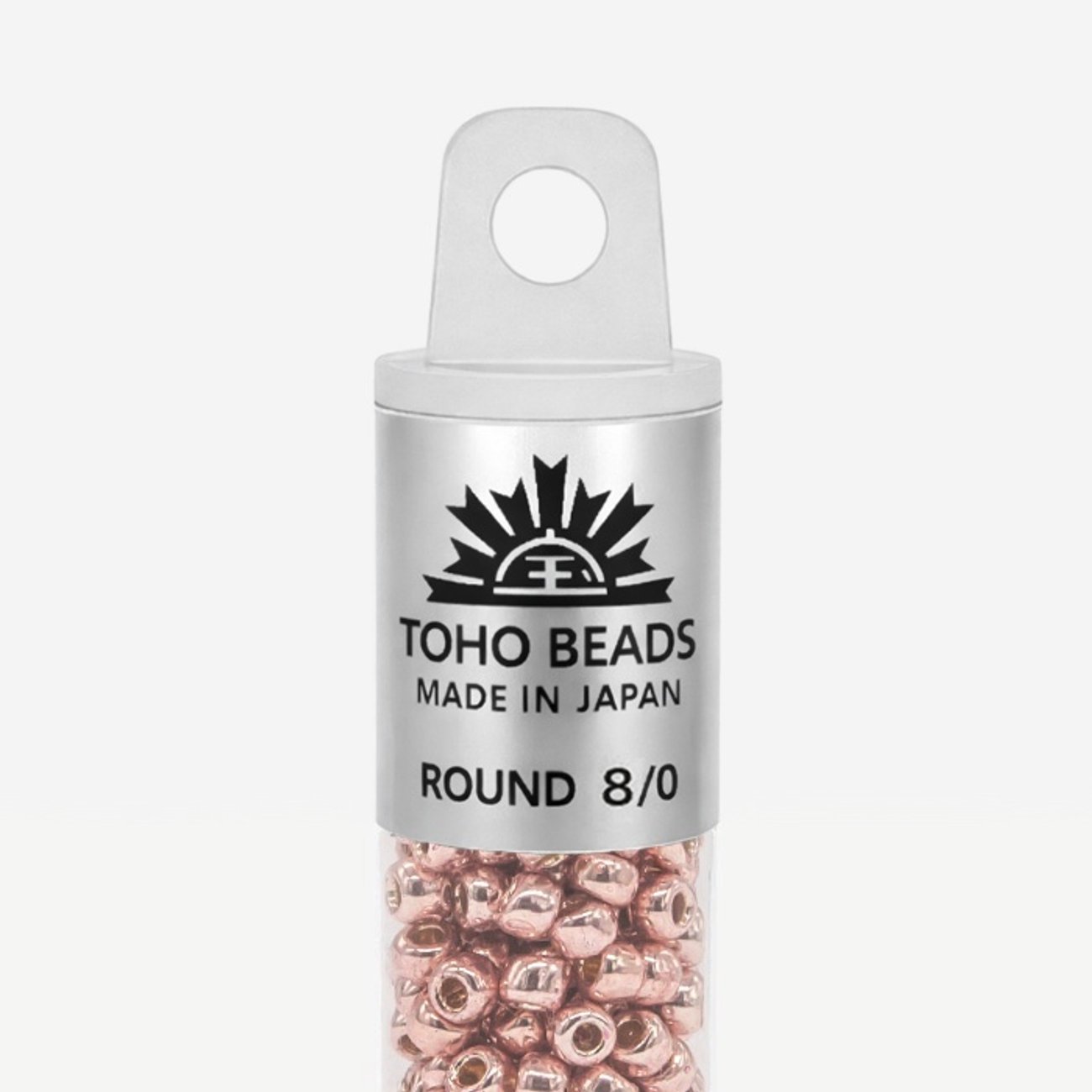 Японский бисер TOHO Round 8/0 (№PF552), непрозрачный глянцевый с металлическим блеском