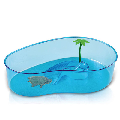 Imac Virgola бассейн фигурный пластиковый для черепах, 40х27х9 см