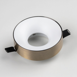 L01002021 Светильник LEVIGO MR16/HP16 БЕЛЫЙ МАТОВЫЙ/БРОНЗА (010020+510021)