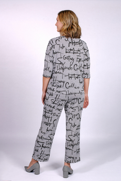 Брюки широкие 2843АЕа, Буквы #94Б022843АЕа