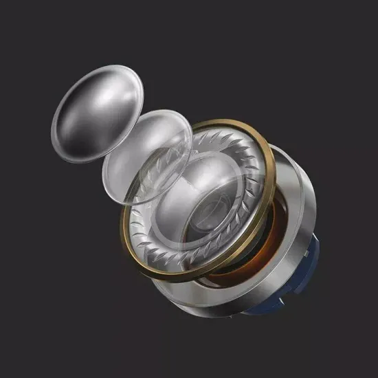 Беспроводные наушники 1MORE Triple Driver BT In-Ear E1001BT, USB Type-C, black/silver