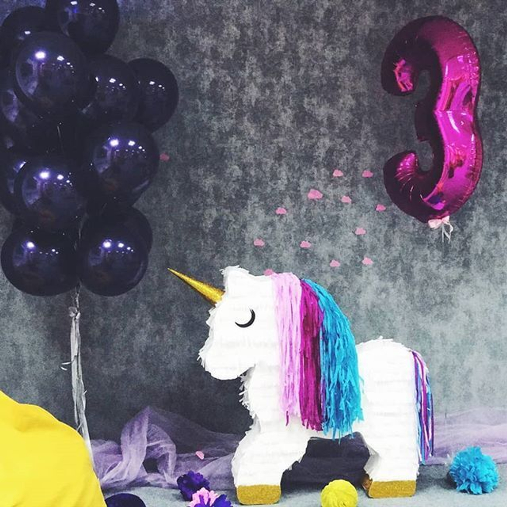 Воздушный шар (40''/102 см) Цифра, 3, Фуше