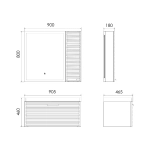 Подвесная тумба-умывальник Comforty Танжер-90П белая матовая с раковиной Comforty 4490