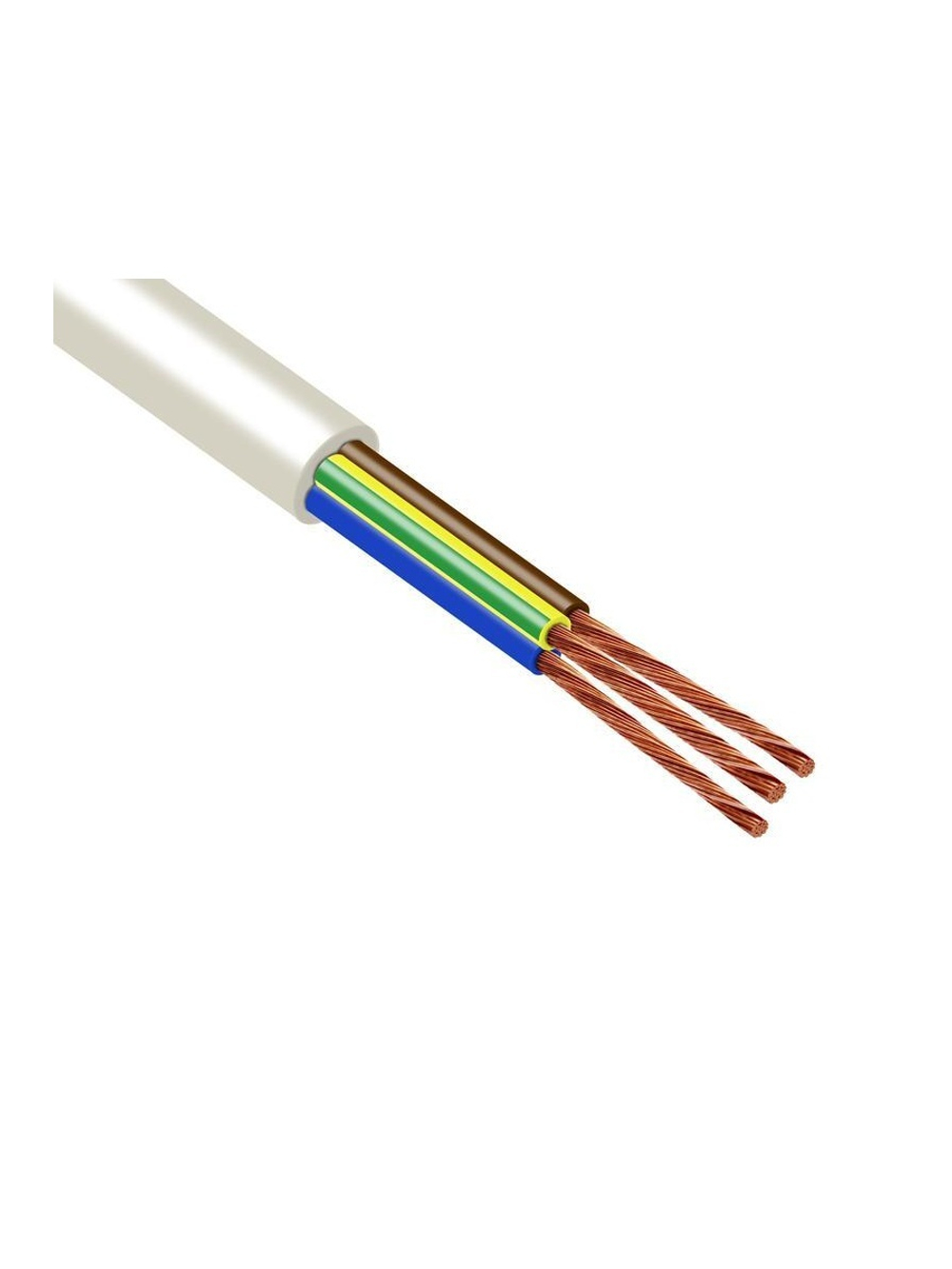 Провод ПВСнг(А)-LS 3х1 (2х1+1х1) 380В Б (уп.100м) ПромЭл 1347595
