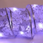 Гирлянда для дома ЛЕНТА ДЕКОРАТИВНАЯ «Звездное сияние» 2,0 м, 6 см, 20 ламп LED (на батарейках), Серебро (подсветка белый)