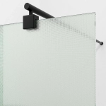 Душевое ограждение WasserKRAFT Rur 30W44MB-TXG 100 стекло текстурное/профиль черный