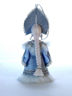 Кукла-подвеска Снегурочка. Елочная игрушка