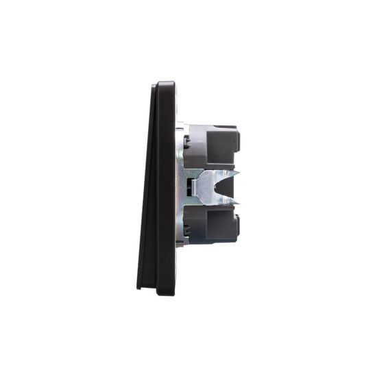 Выключатель ROUND 2 кл с подсветкой 10А с/у оникс KRANZ