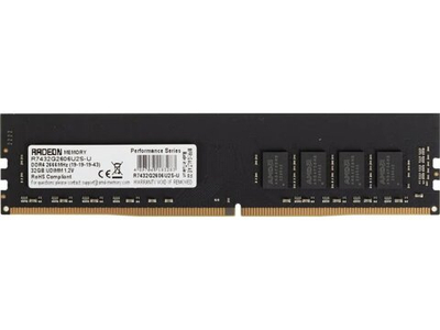 Оперативная память AMD Radeon R7 Performance R7432G2606U2S-U, DDR4 1х 32ГБ 2666 МГц, DIMM, RTL