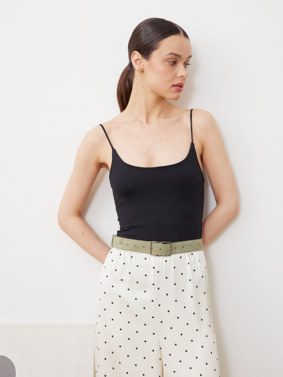 БАЗОВЫЙ РЕМЕНЬ С ПРЯМОУГОЛЬНОЙ ПРЯЖКОЙ ЗАМША ФИСТАШКОВЫЙ