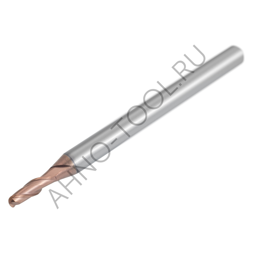 Фреза монолитная твердосплавная BRGM-2B-R2.0S HRC55 AHNO