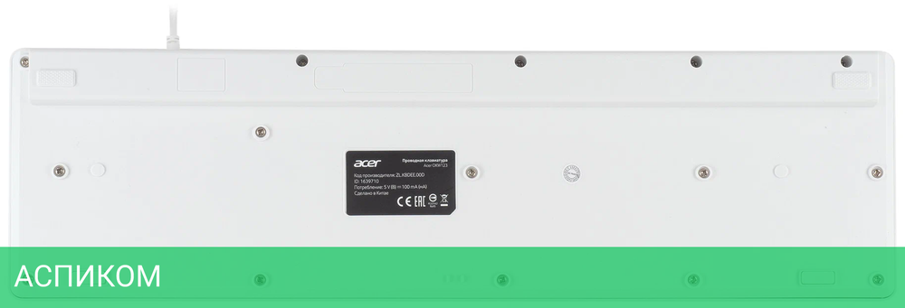 Клавиатура Acer OKW123 белый (ZL.KBDEE.00D)
