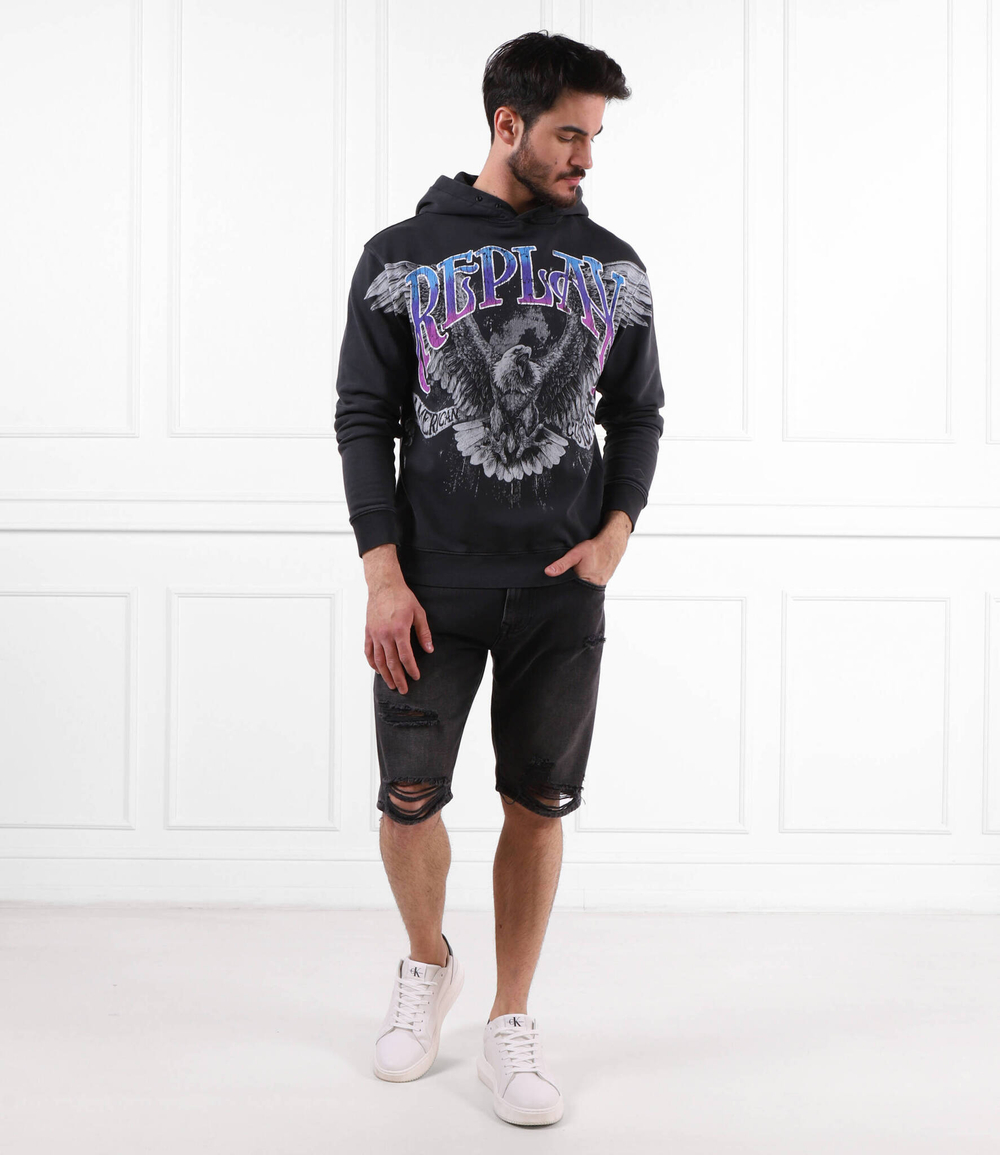 Худи Replay - черный(M6535.000.22738M)