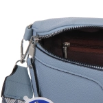 Сумка женская через плечо «ИМАНИ», цвет небесный, три кармана, 24*19*7*5см (лейбл Ultramarine)