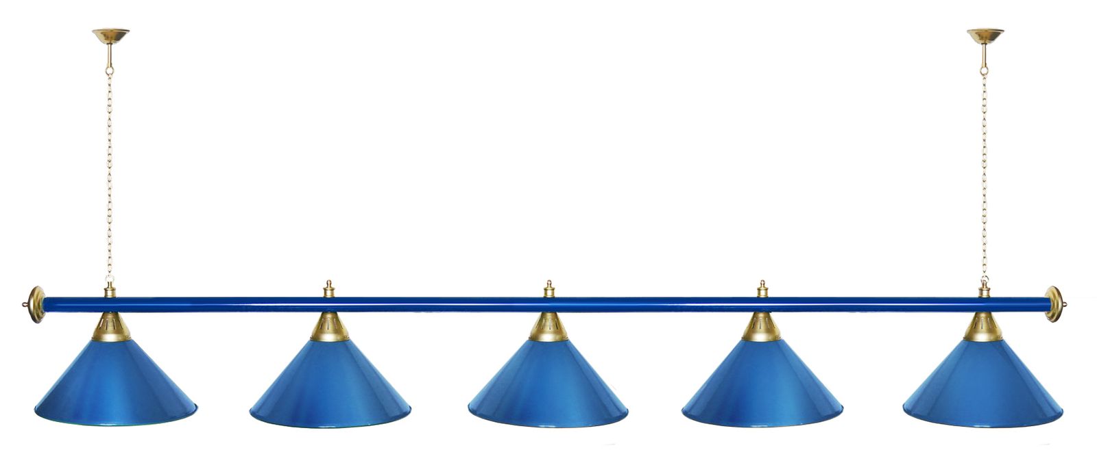 Лампа STARTBILLIARDS 5 пл. (плафоны зеленые,штанга золотая,фурнитура золото) фото №94