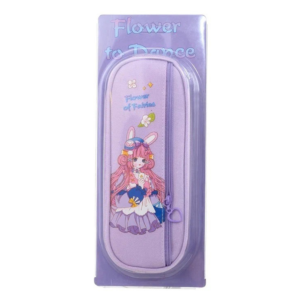 Пенал-косметичка Basir без наполнения, 21,5*8,5*5 см, серия "Аниме", 3 цвета ассорти