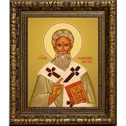 Флавиан, архиепископ Антиохийский, святитель. Икона на холсте.