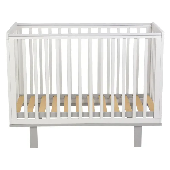 Детская кроватка Polini kids прямоугольная, (серый, белый)