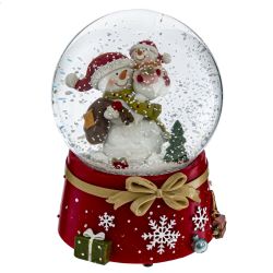 GAEM Фигурка декор в стекл шаре "Новый год" (вьюга), D10 см, L10 W10 H12,5 см