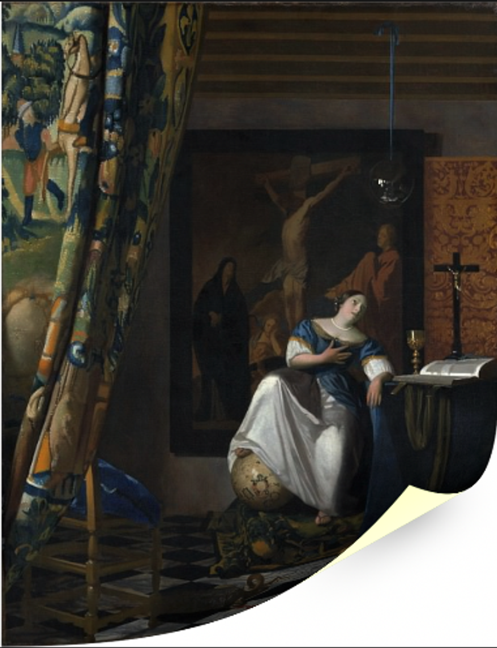 Аллегория католической веры, Вермеер, Ян, картина для интерьера (репродукция) Настене.рф