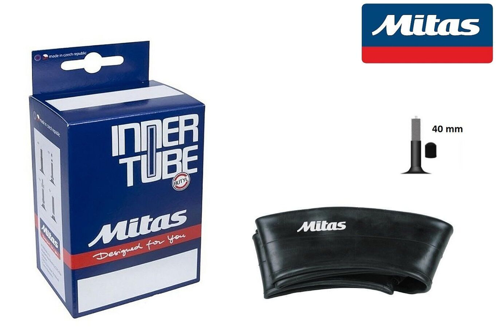 Камера 26x1,75/2,45 бутил, авто-ниппель A/V-40 (0,9 мм) Classic, MITAS (510340160111)