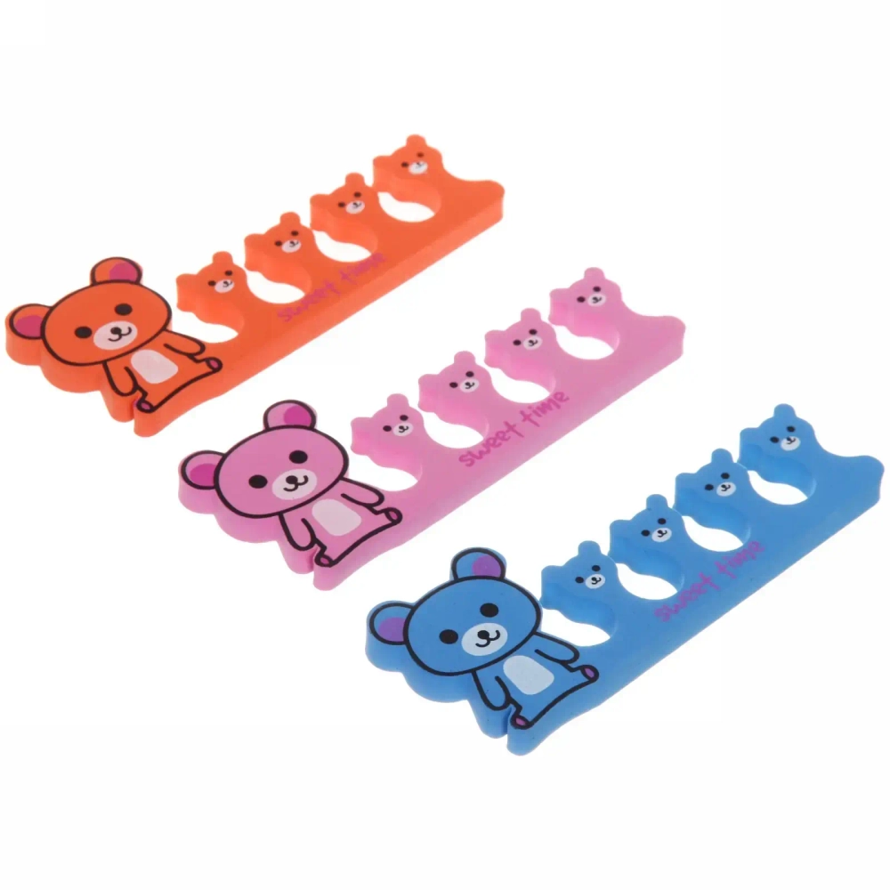 Разделители для пальцев ног в пакете 2шт «Твой уход», форма мишка, цвет микс