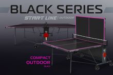 Стол теннисный Compact-2 LX Всепогодный Black