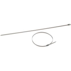 Кабельная стяжка (хомут) стальная AISI 304 ЭРА NO-225-237 4.6 x 300 мм 50 шт | Кабельные стяжки (хомуты) стальные