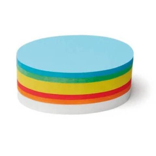 Карты "Овалы", без клеевого края, цвета ассорти, 250 штук в упаковке