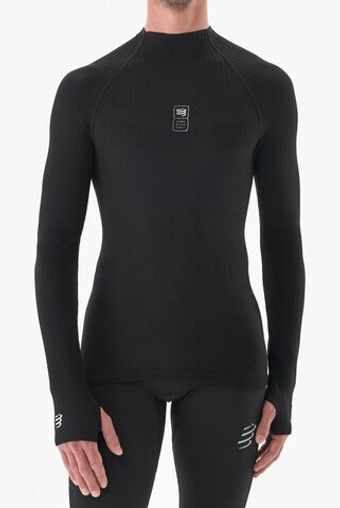 Компрессионка  Compressport 3D Thermo 110g Long Sleeve Top - черный