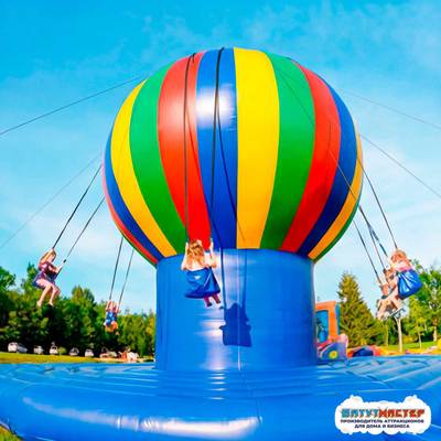 Качель батут «Палитра счастья», 7,3×7,3×5,2 м