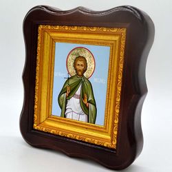 Лев Патарский мученик. Икона на холсте.