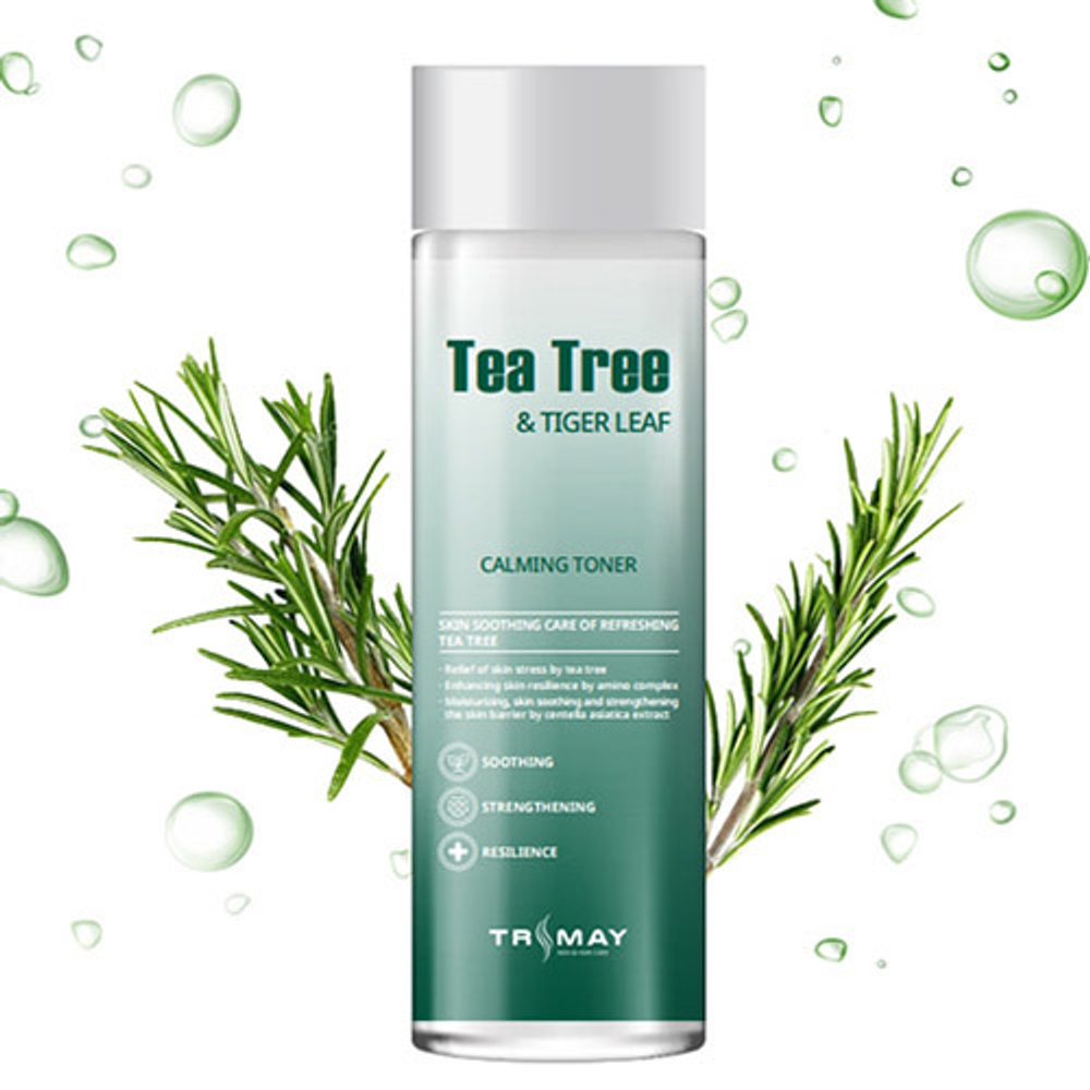 Trimay tea tree & tiger leaf calming toner - Успокаивающий тонер с чайным деревом и центеллой