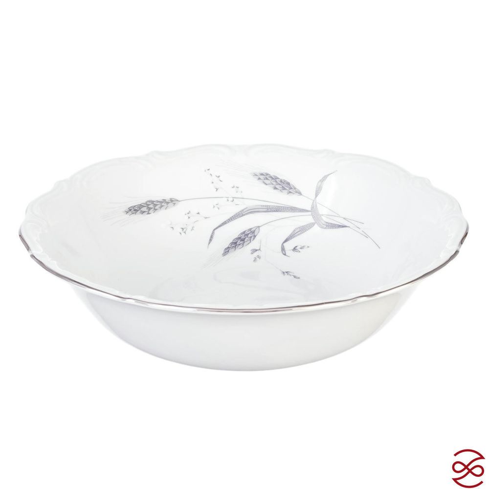 Салатник 23 см Repast Серебряные колосья