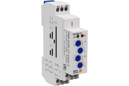 Реле времени OptiRel D TMR-DON-2T-240U-2 две задержки включения 16А 2СО 12-230АС/DC КЭАЗ