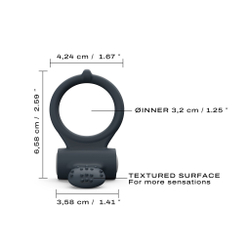 Эрекционное кольцо DORCEL POWER CLIT BLACK