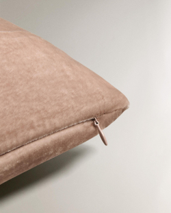 Zara Home наволочка декоративная из вискозы, серебристый
