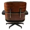 Кресло с оттоманкой Eames Lounge Black Premium U.S. Version