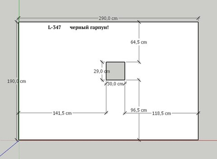 Глянцевый натяжной потолок 5.5 м2