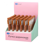 Ручка шариковая, автоматическая, Basir, синие чернила, серия "Капибара", с фигурками в корпусе, 36 шт