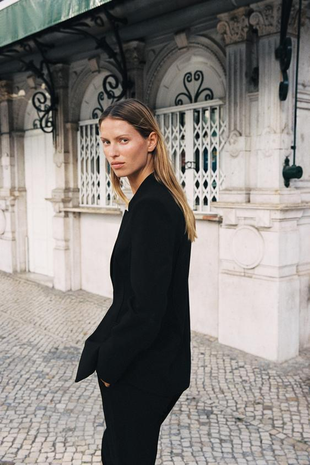 ZARA БРЮКИ FLARE, ЧЕРНЫЙ