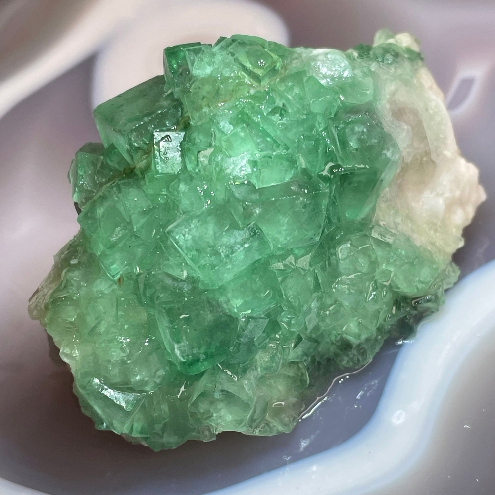 41361 Флюорит Друза кристалл необработанный 69мм