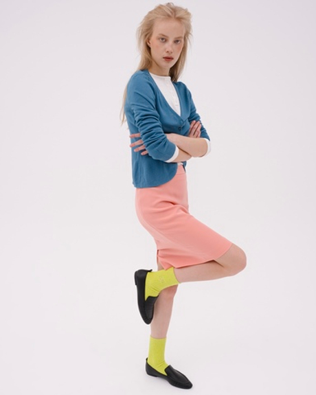 Носки в рубчик из шерсти ангоры Гуакамоле