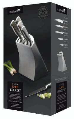 Kitchen Craft Набор из 5 ножей в блоке MasterClass Orissa