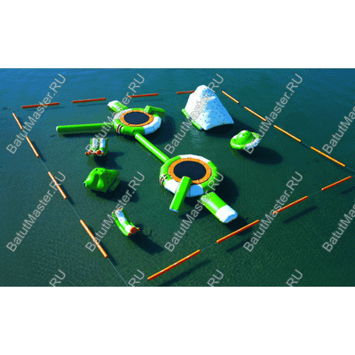 Коммерческий аквапарк на воде «Морской вихрь» 40×30×5 м