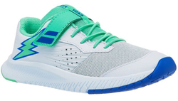 детские Кроссовки теннисные Babolat Pulsion All Court Kid - white/biscary green