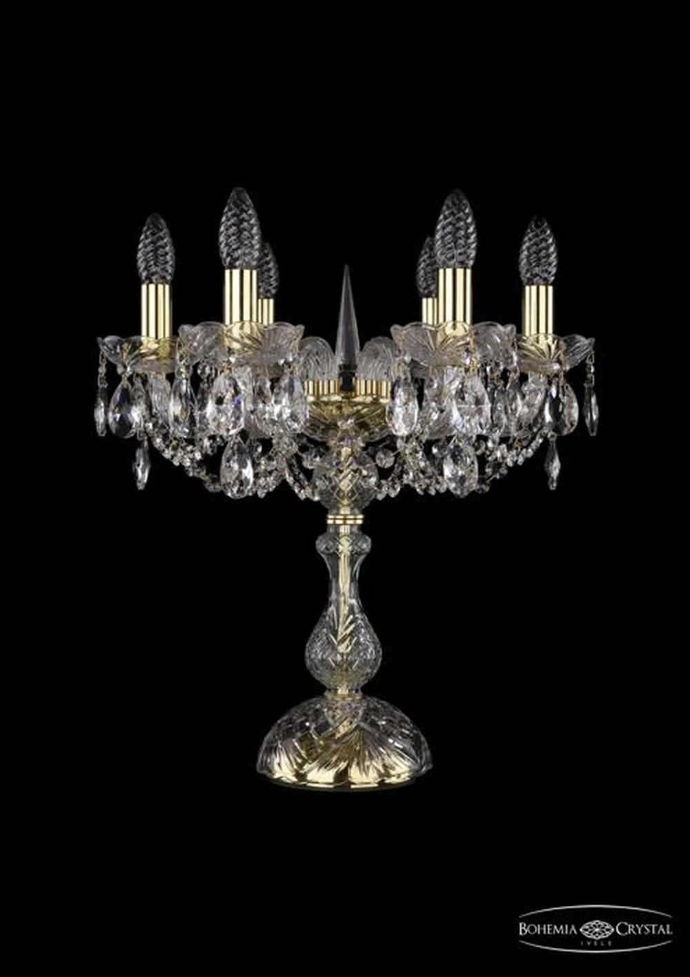 Декоративная настольная лампа Bohemia Ivele 1402L/6/141-47/G